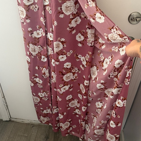 Floral Print Sleeveless Sweetheart Neck Bra Cup Jumpsuit - Picture 4 of 5